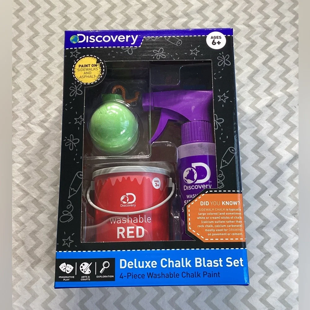 Discovery Deluxe Chalk Blast Set - Red and Purple